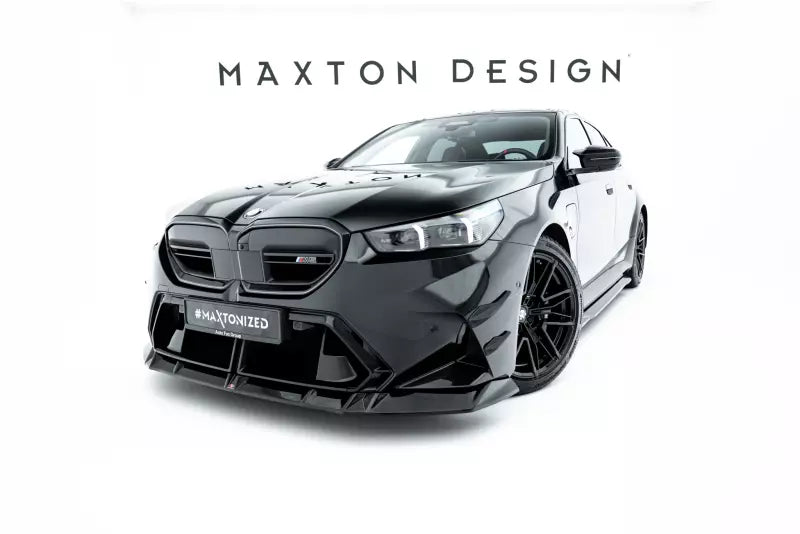 Maxton Design Frontlippe V.1 für BMW M5 Limousine / Touring G90 Hochglanz schwarz – Ansicht 1