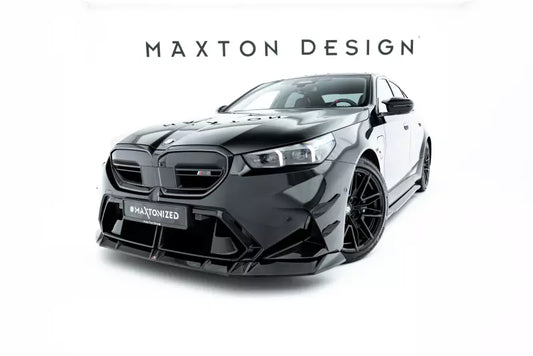 Maxton Design Frontlippe V.1 für BMW M5 Limousine / Touring G90 Hochglanz schwarz – Ansicht 1