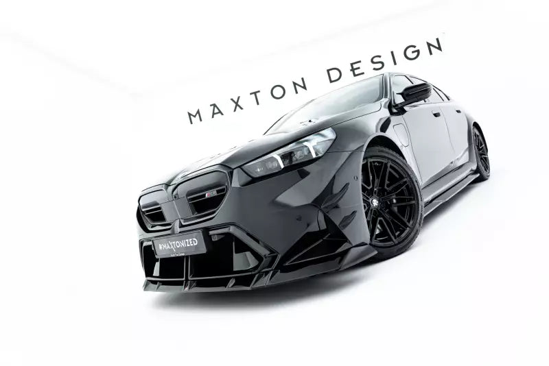 Maxton Design Frontlippe V.1 für BMW M5 Limousine / Touring G90 Hochglanz schwarz – Ansicht 3