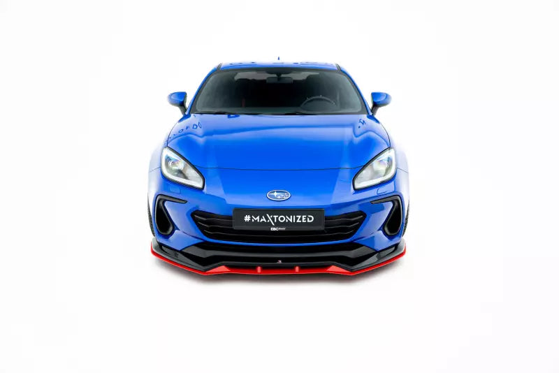 Maxton Design Frontlippe V.2 für Subaru BRZ Mk2 rot – Ansicht 1