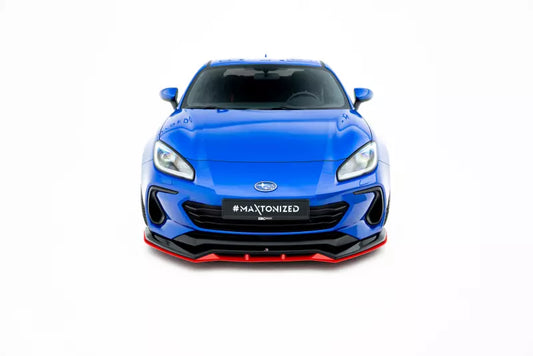 Maxton Design Frontlippe V.2 für Subaru BRZ Mk2 rot – Ansicht 1