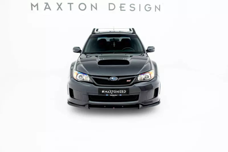 Maxton Design Frontlippe V.2 für Subaru Impreza WRX STI Mk3 Facelift Hochglanz schwarz – Ansicht 1