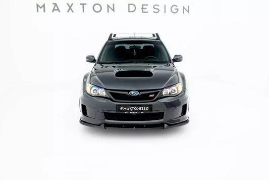 Maxton Design Frontlippe V.2 für Subaru Impreza WRX STI Mk3 Facelift Hochglanz schwarz – Ansicht 1