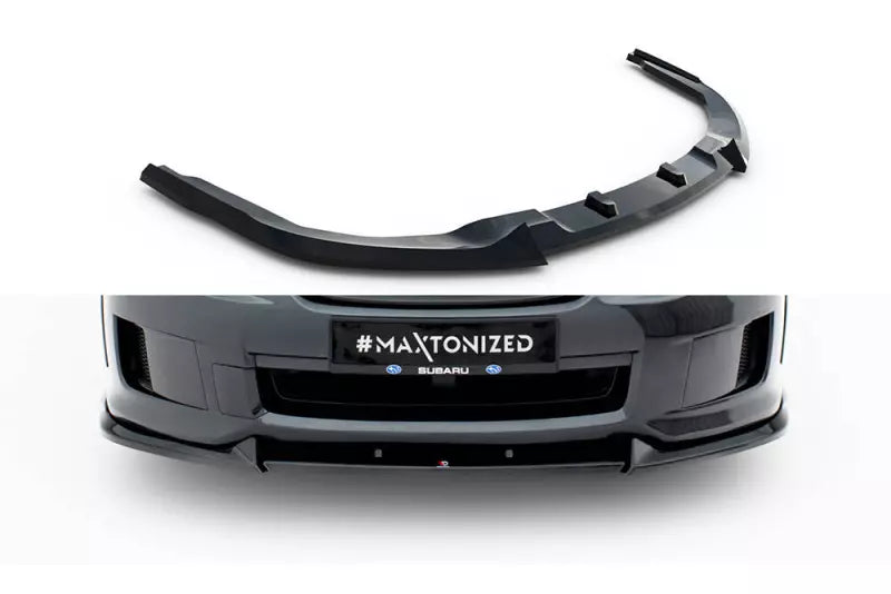 Maxton Design Frontlippe V.2 für Subaru Impreza WRX STI Mk3 Facelift Hochglanz schwarz – Ansicht 2