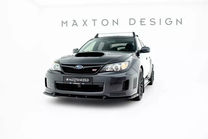 Maxton Design Frontlippe V.2 für Subaru Impreza WRX STI Mk3 Facelift Hochglanz schwarz – Ansicht 3