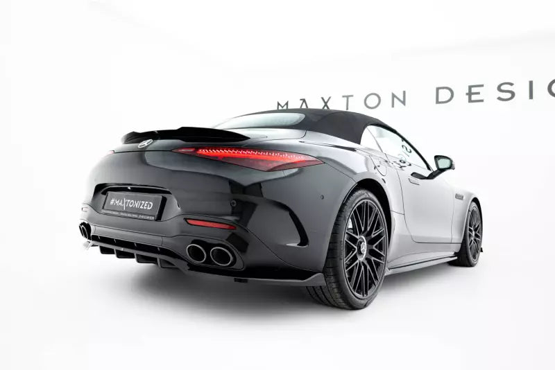 Maxton Design Heckdiffusor für Mercedes SL 63 R232 Hochglanz schwarz – Ansicht 1