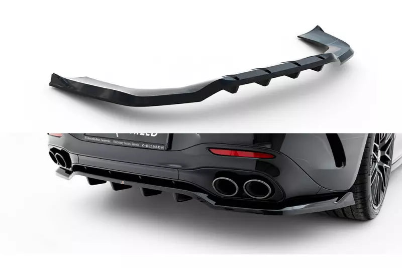 Maxton Design Heckdiffusor für Mercedes SL 63 R232 Hochglanz schwarz – Ansicht 2