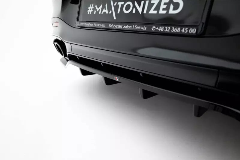 Maxton Design Heckdiffusor für Mercedes SL 63 R232 Hochglanz schwarz – Ansicht 3