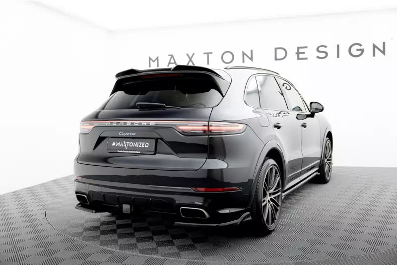 Maxton Design Heckspoiler Lippe für Porsche Cayenne Sport Design Mk3 Hochglanz schwarz – Ansicht 4