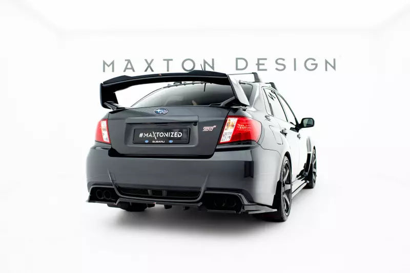 Maxton Design Heckspoiler Lippe für Subaru Impreza WRX STI Mk3 Facelift Hochglanz schwarz – Ansicht 1