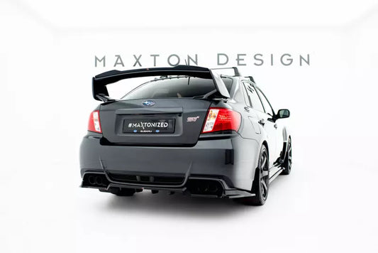 Maxton Design Heckspoiler Lippe für Subaru Impreza WRX STI Mk3 Facelift Hochglanz schwarz – Ansicht 1