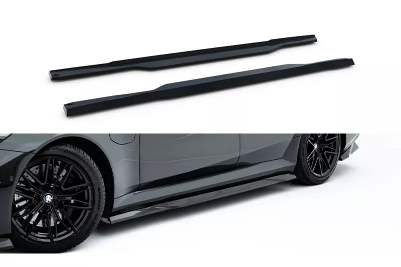 Maxton Design Seitenschweller (Paar) für BMW M5 Limousine / Touring G90 / G91 Hochglanz schwarz – Ansicht 2