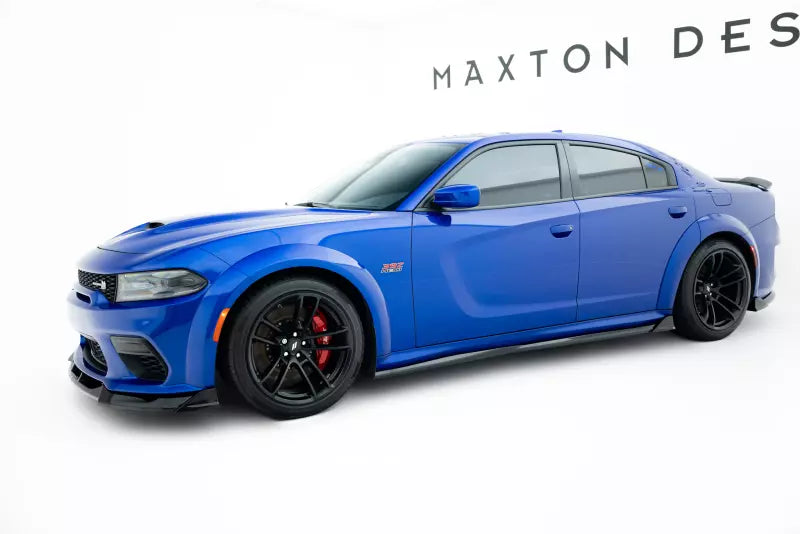 Maxton Design Seitenschweller (Paar) für Dodge Charger RT Scat Pack Widebody Mk3 Facelift Hochglanz schwarz – Ansicht 1