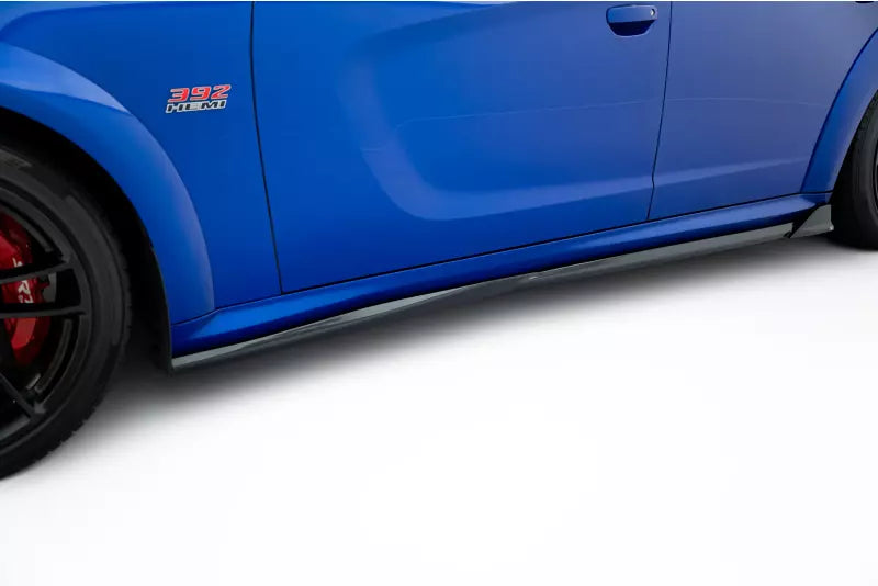Maxton Design Seitenschweller (Paar) für Dodge Charger RT Scat Pack Widebody Mk3 Facelift Hochglanz schwarz – Ansicht 3