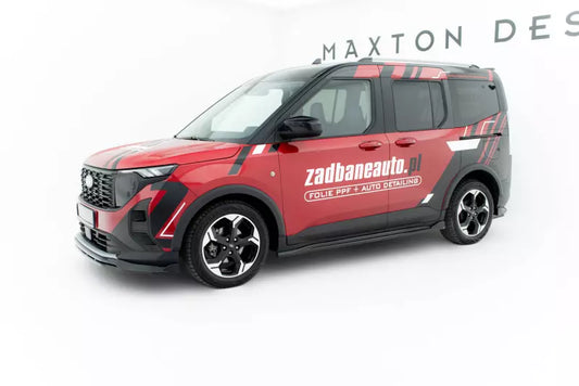 Maxton Design Seitenschweller (Paar) für Ford Tourneo Courier Mk2 Hochglanz schwarz – Ansicht 1