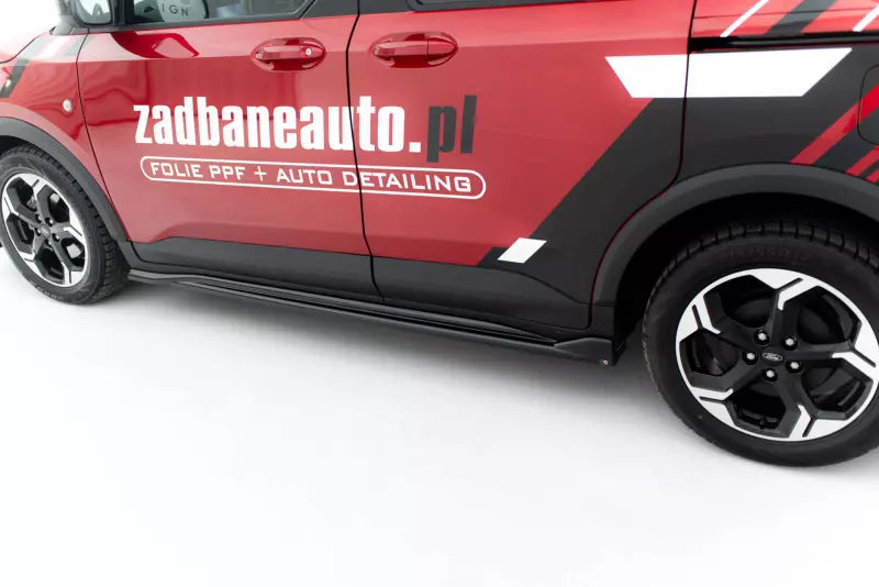 Maxton Design Seitenschweller (Paar) für Ford Tourneo Courier Mk2 Hochglanz schwarz – Ansicht 4
