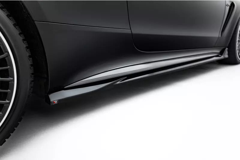 Maxton Design Seitenschweller (Paar) für Mercedes CLE 53 C236 Hochglanz schwarz – Ansicht 1