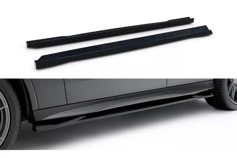Maxton Design Seitenschweller (Paar) für Mercedes GLC 43 AMG X254 Hochglanz schwarz – Ansicht 2