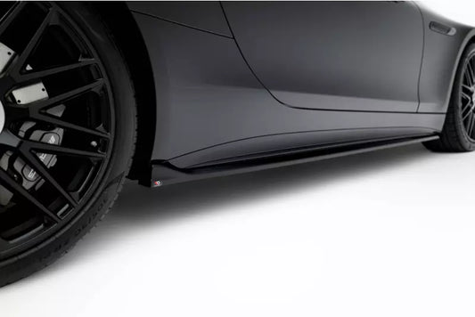 Maxton Design Seitenschweller (Paar) für Mercedes SL 63 R232 Hochglanz schwarz – Ansicht 1
