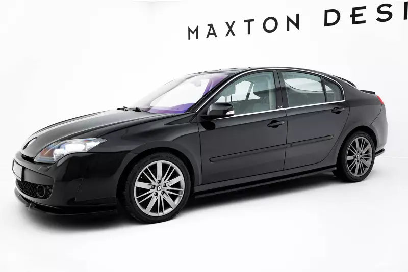 Maxton Design Seitenschweller (Paar) für Renault Laguna Hatchback GT Mk3 Hochglanz schwarz – Ansicht 1