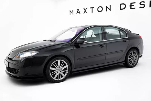 Maxton Design Seitenschweller (Paar) für Renault Laguna Hatchback GT Mk3 Hochglanz schwarz – Ansicht 1