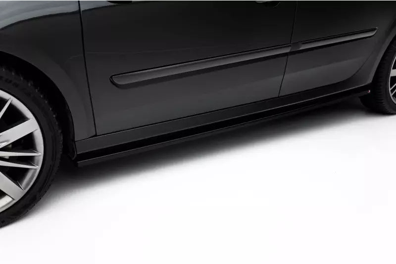 Maxton Design Seitenschweller (Paar) für Renault Laguna Hatchback GT Mk3 Hochglanz schwarz – Ansicht 3