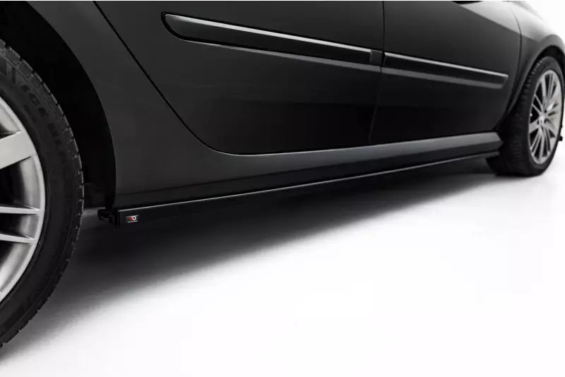 Maxton Design Seitenschweller (Paar) für Renault Laguna Hatchback GT Mk3 Hochglanz schwarz – Ansicht 4