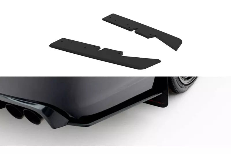 Maxton Design Street Pro Diffusor Flaps für Subaru Impreza WRX STI Mk3 Facelift Schwarz matt – Ansicht 2