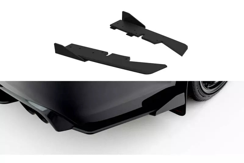 Maxton Design Street Pro Diffusor Flaps für Subaru Impreza WRX STI Mk3 Facelift Schwarz mit Hochglanz Flaps – Ansicht 2