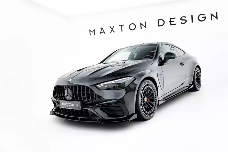 Flaps für Street Pro Frontlippe von Maxton Design für Mercedes CLE 53 C236 Hochglanz schwarz – Ansicht 4