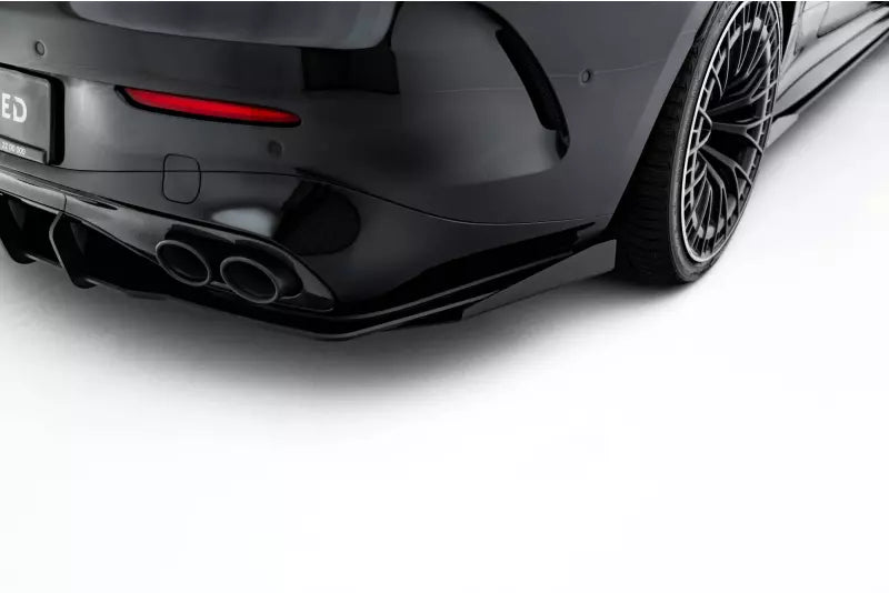 Flaps für Street Pro Heckdiffusor von Maxton Design für Mercedes CLE 53 C236 Hochglanz schwarz – Ansicht 4
