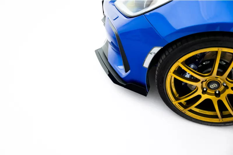 Flaps für Street Pro Frontlippe von Maxton Design für Subaru BRZ Mk2 Hochglanz schwarz – Ansicht 1