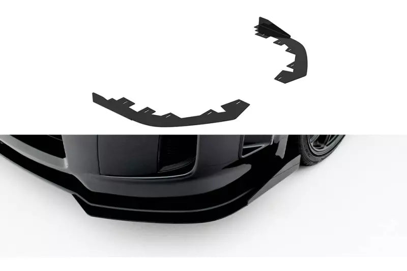 Flaps für Street Pro Frontlippe von Maxton Design für Subaru Impreza WRX STI Mk3 Facelift Hochglanz schwarz – Ansicht 2