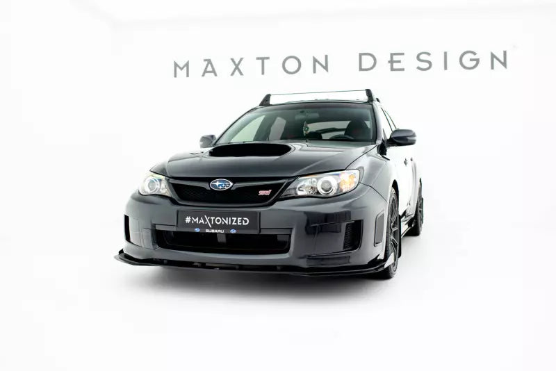 Flaps für Street Pro Frontlippe von Maxton Design für Subaru Impreza WRX STI Mk3 Facelift Hochglanz schwarz – Ansicht 3