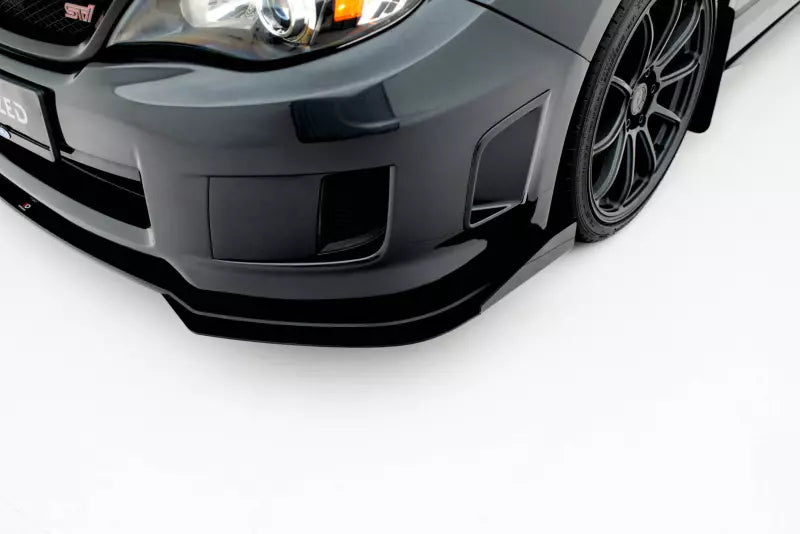 Flaps für Street Pro Frontlippe von Maxton Design für Subaru Impreza WRX STI Mk3 Facelift Hochglanz schwarz – Ansicht 4