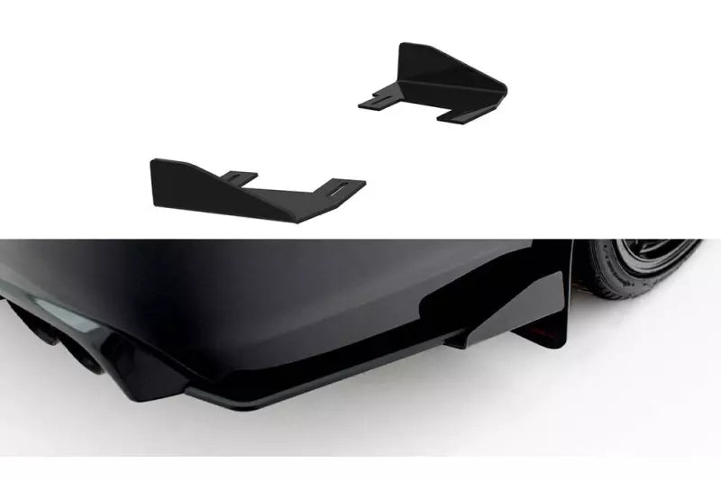 Flaps für Street Pro Heckdiffusor von Maxton Design für Subaru Impreza WRX STI Mk3 Facelift Hochglanz schwarz – Ansicht 2