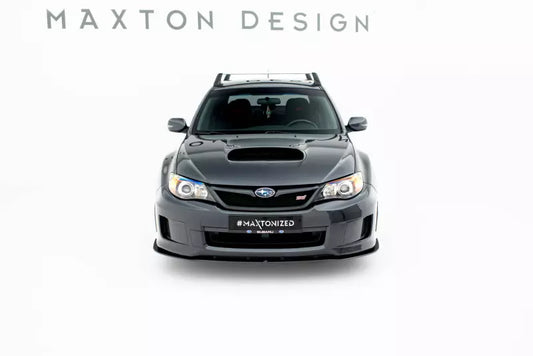 Maxton Design Street Pro Frontlippe für Subaru Impreza WRX STI Mk3 Facelift Schwarz matt – Ansicht 1
