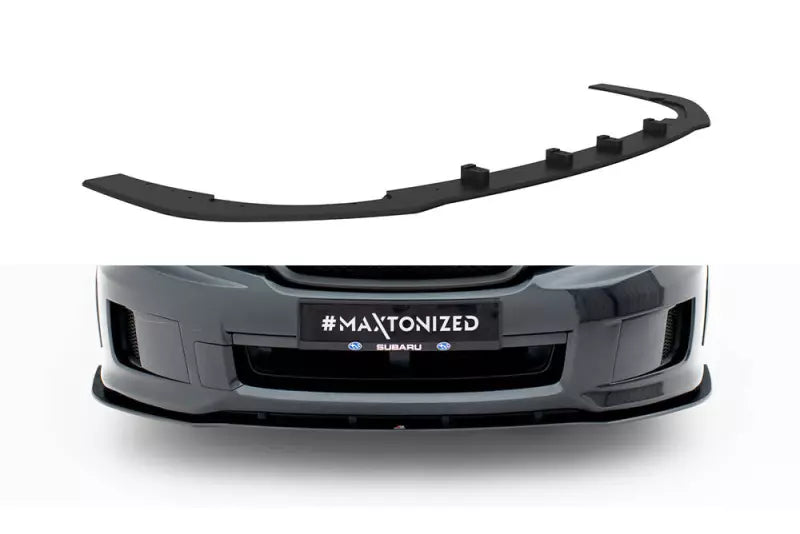 Maxton Design Street Pro Frontlippe für Subaru Impreza WRX STI Mk3 Facelift Schwarz matt – Ansicht 2