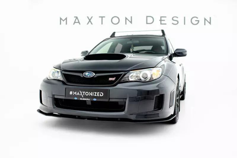Maxton Design Street Pro Frontlippe für Subaru Impreza WRX STI Mk3 Facelift Schwarz matt – Ansicht 3