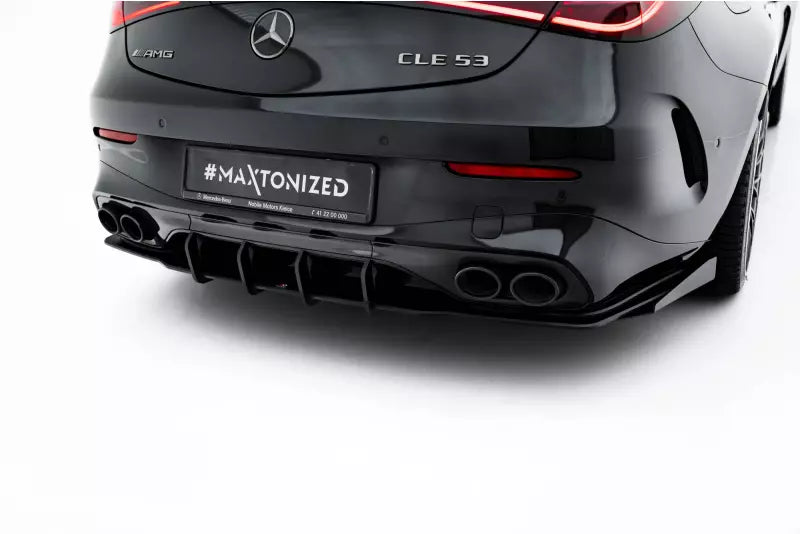 Maxton Design Street Pro Heckdiffusor für Mercedes CLE 53 C236 Schwarz mit Hochglanz Flaps – Ansicht 4