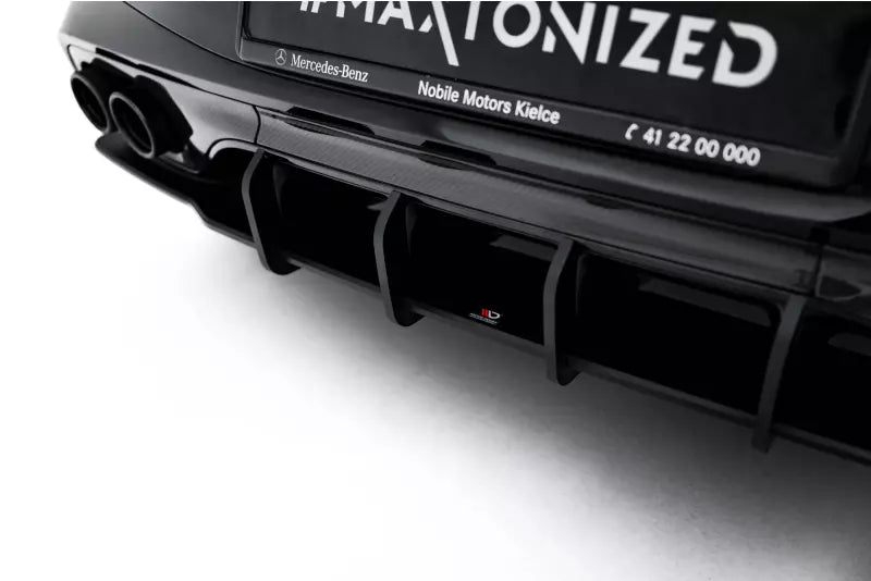 Maxton Design Street Pro Heckdiffusor für Mercedes CLE 53 C236 Schwarz matt – Ansicht 1