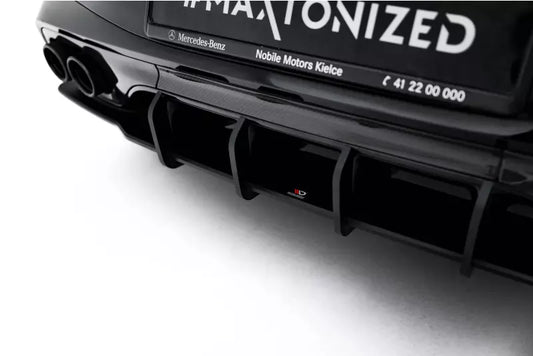 Maxton Design Street Pro Heckdiffusor für Mercedes CLE 53 C236 Schwarz matt – Ansicht 1