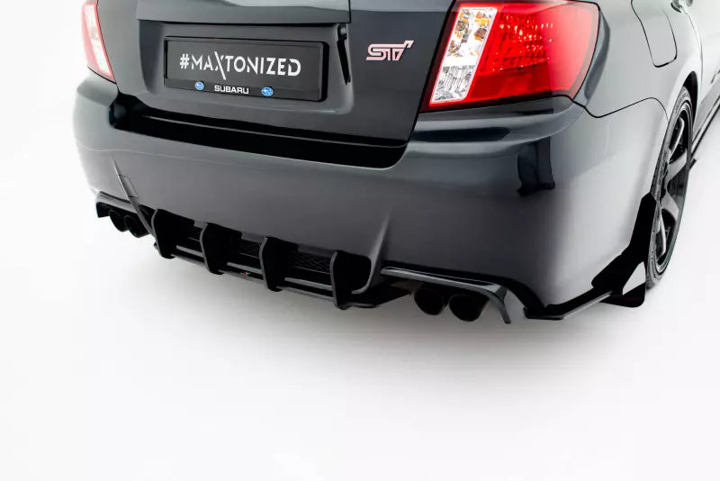 Maxton Design Street Pro Heckdiffusor für Subaru Impreza WRX STI Mk3 Facelift Schwarz matt – Ansicht 3