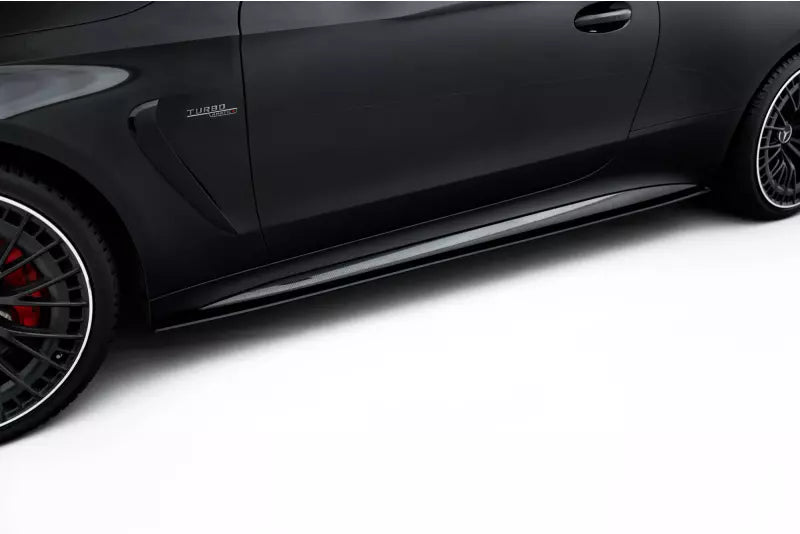 Maxton Design Street Pro Seitenschweller (Paar) für Mercedes CLE 53 C236 Schwarz matt – Ansicht 3