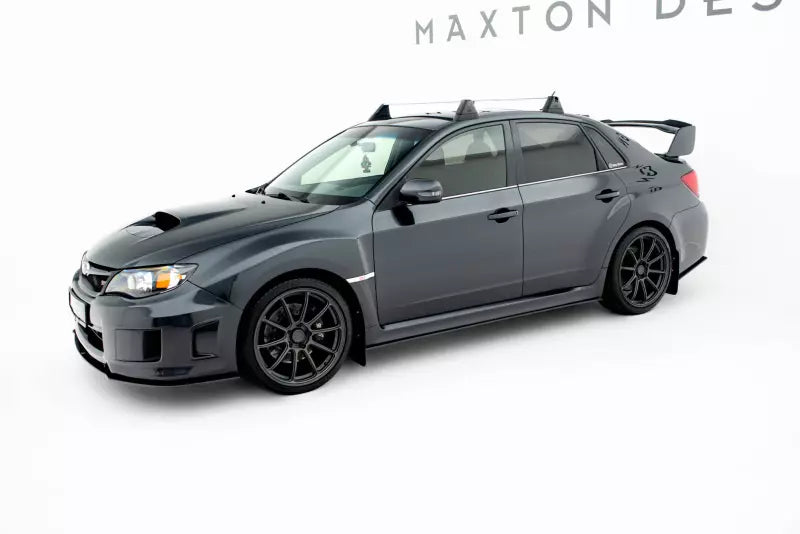 Maxton Design Street Pro Seitenschweller (Paar) für Subaru Impreza WRX STI Mk3 Facelift Schwarz matt – Ansicht 1