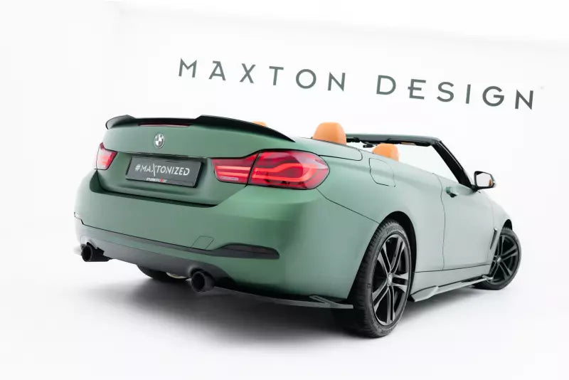 Maxton Design Heckspoiler Lippe für BMW 4er F33 Cabrio Hochglanz schwarz – Ansicht 3