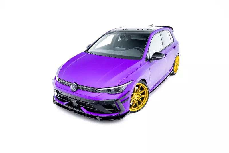 Maxton Design Frontlippe V.3 für VW Golf 8 R Facelift Hochglanz schwarz – Ansicht 3