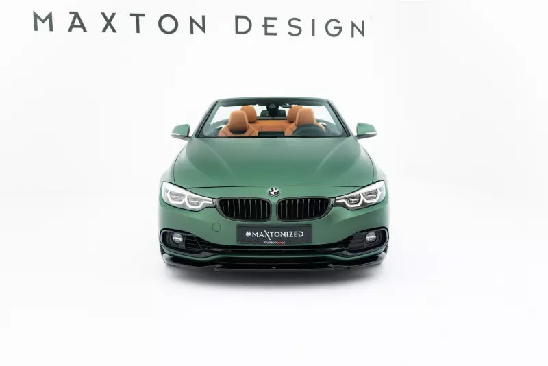 Maxton Design Frontlippe für BMW 4er Cabrio / Coupe F33 / F32 Hochglanz schwarz – Ansicht 3