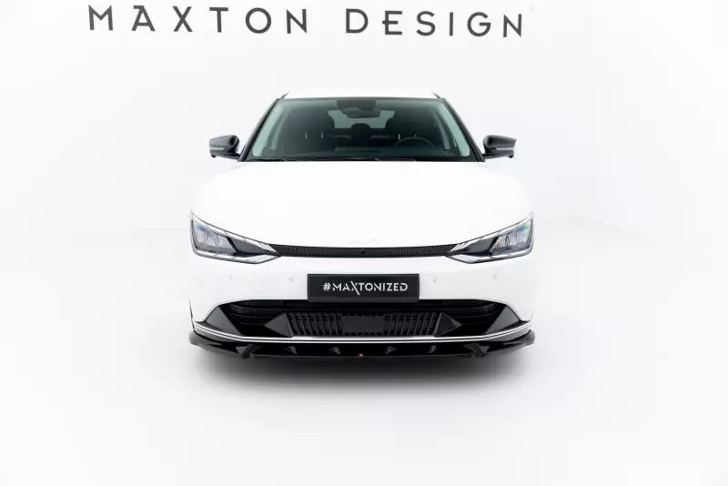Maxton Design Frontlippe für Kia EV6 Mk1 Hochglanz schwarz – Ansicht 1
