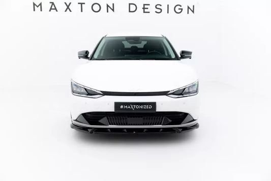Maxton Design Frontlippe für Kia EV6 Mk1 Hochglanz schwarz – Ansicht 1